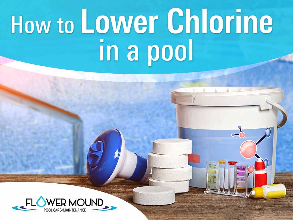 Tools and materials to lower chlorine in a pool