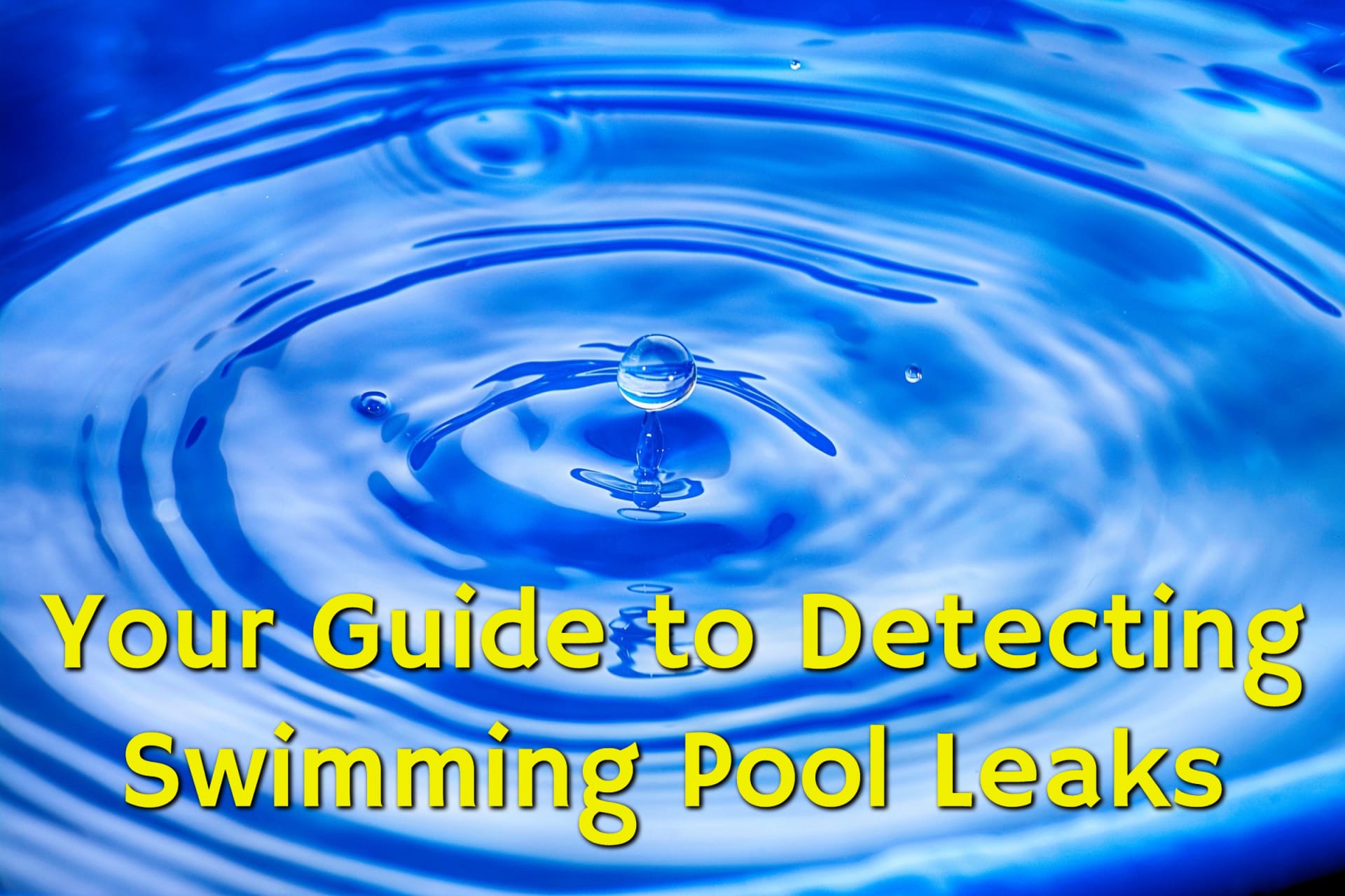 Test for detecting pool leaks