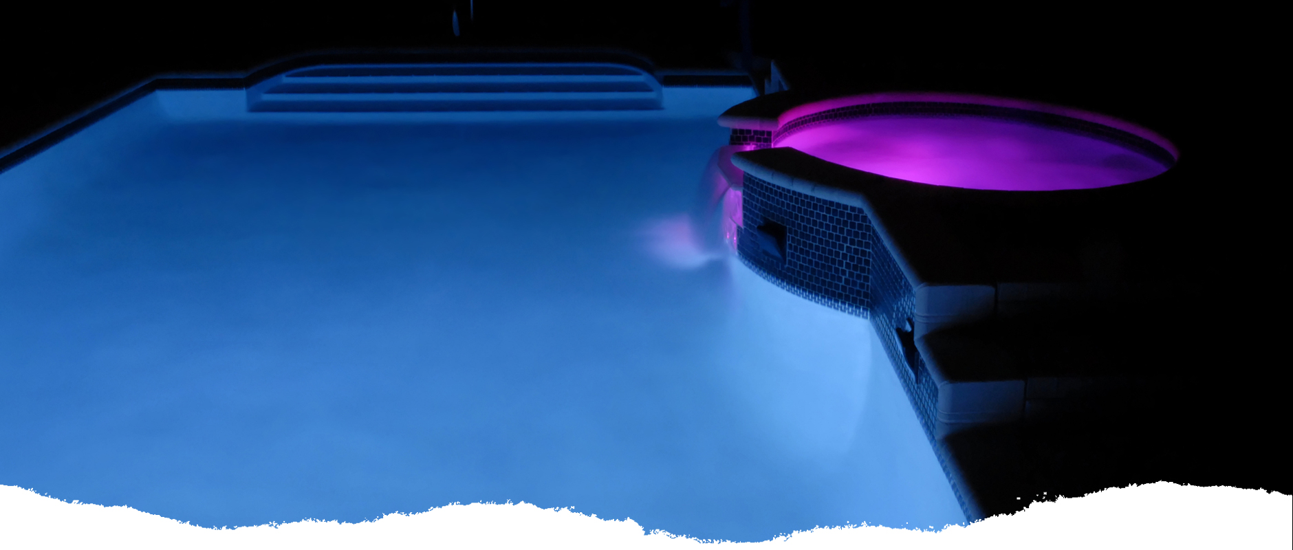 Swimming pool lights at night Swimming pool lights at night